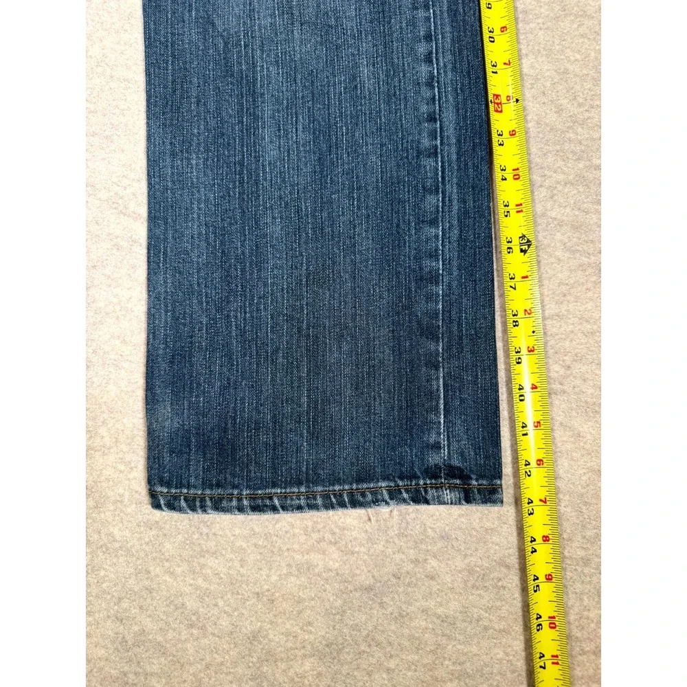 Levis 501 Original Fit Straight Jeans Mens 36x32 Blue Denim‎ Cotton Medium Wash